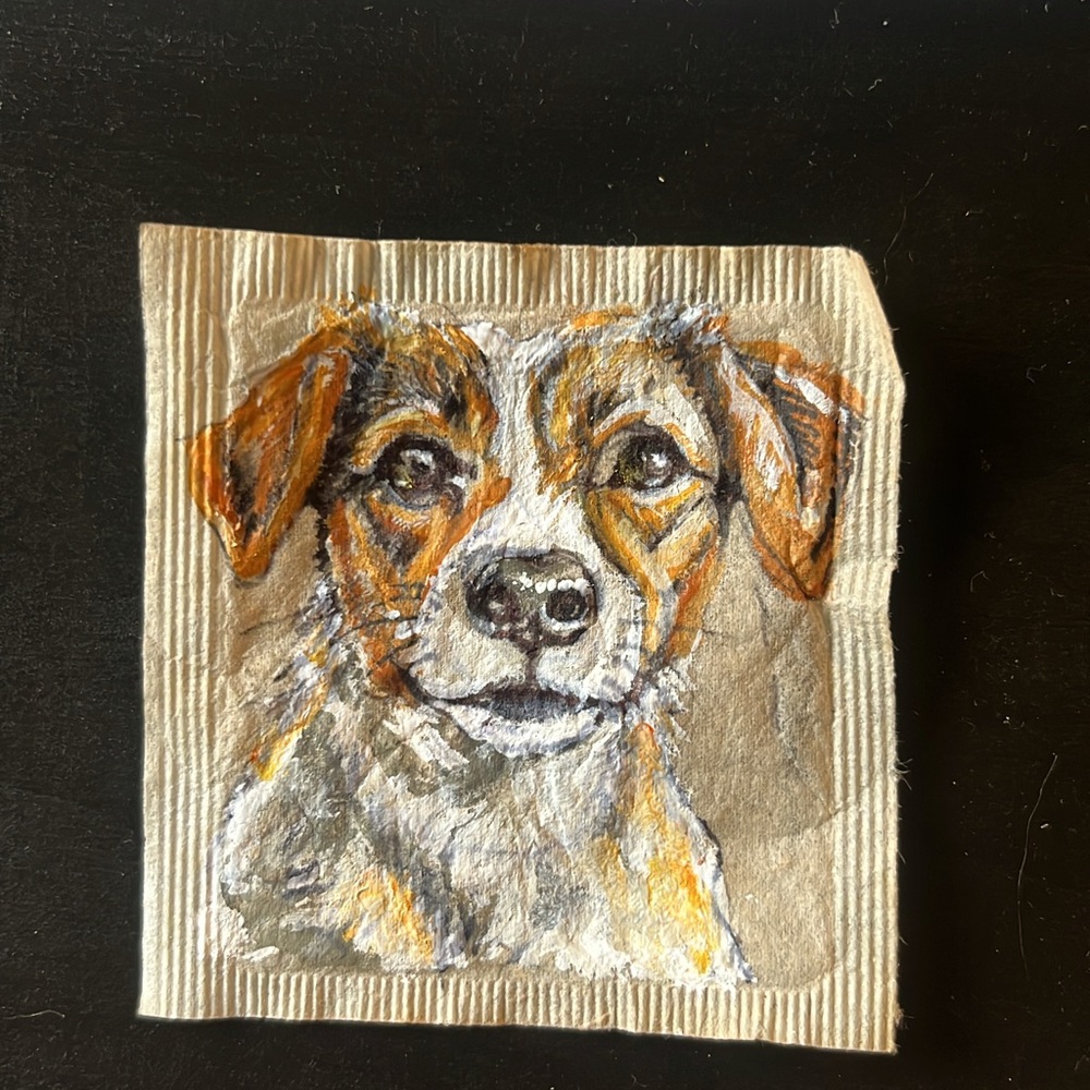 Pet PORTRAITS uniquely painted on teabags